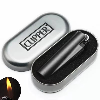 2024 Spain Original Clipper Metal Grinding Wheel Lighter Butane Gas Jet Torch Lighter Men'S Collection of Exquisite Gifts