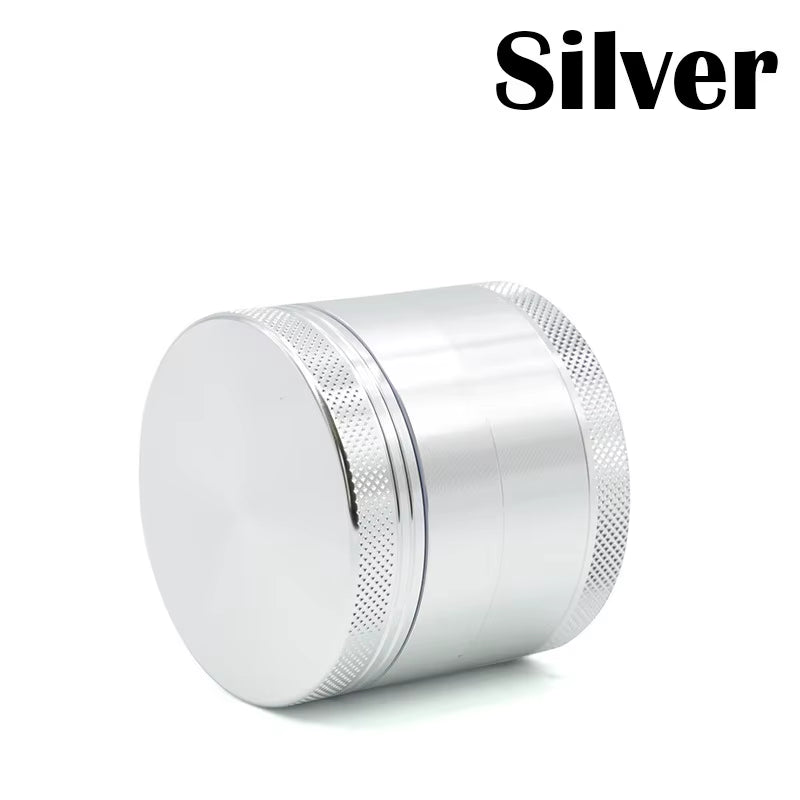 MOONSHADE Portable 40Mm Diameter 4 Layers Tobacco Grinder Zinc Alloy Herb Crusher for Smoking Accessorie Household Smoke Tools